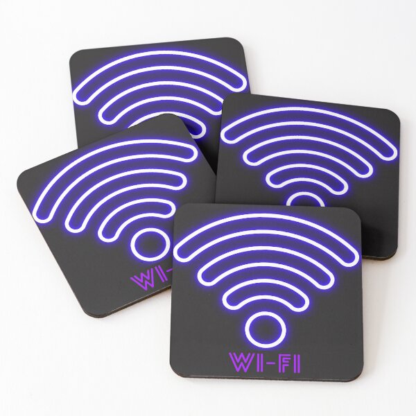 Item preview, Minimalist Neon Wi-Fi Signal Sign - Cyberpunk Glowing Internet Tech Art designed and sold by alalame.