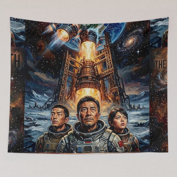 Item preview, Humanity's Last Hope. – The Wandering Earth Fine Art Print designed and sold by Art's Diner.