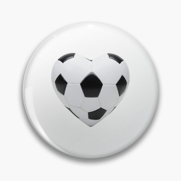 Item preview, Soccer Heart Ball Sticker designed and sold by stylishsketcher.
