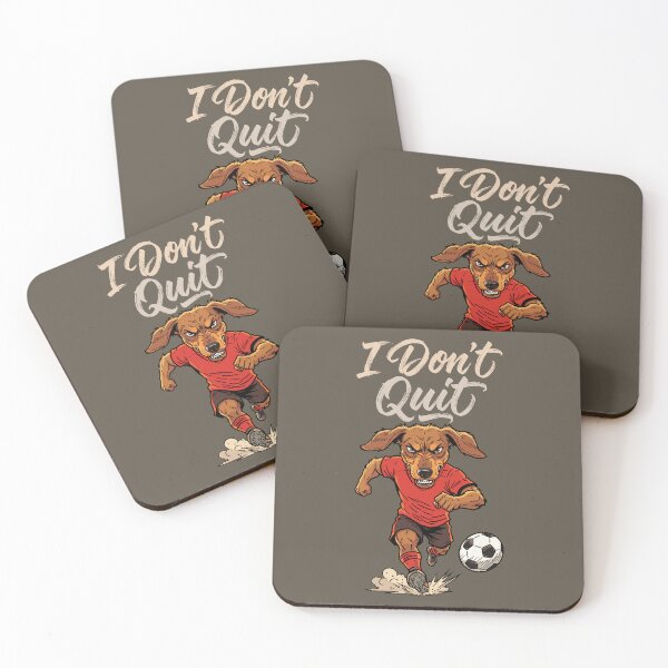 Item preview, I Don’t Quit – Soccer Dog Spirit designed and sold by CARPIO Creations.