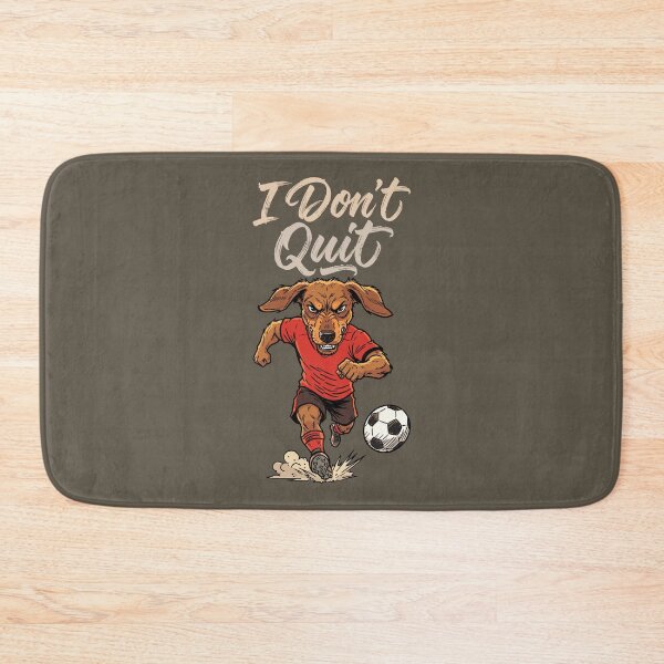 Item preview, I Don’t Quit – Soccer Dog Spirit designed and sold by CARPIO Creations.