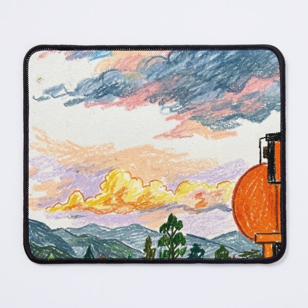 Item preview, Vibrant sunset among the mountains designed and sold by CristianCEB.