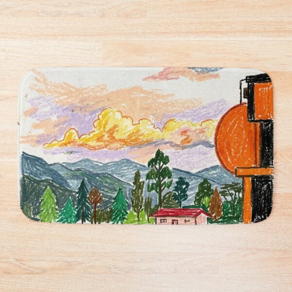 Item preview, Vibrant sunset among the mountains designed and sold by CristianCEB.