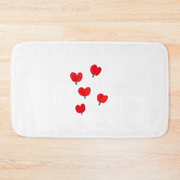 Item preview, Cute Red Heart Shaped Flowers Illustration designed and sold by DailyDoodlesBySumbul.