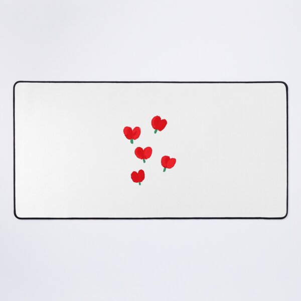 Item preview, Cute Red Heart Shaped Flowers Illustration designed and sold by DailyDoodlesBySumbul.