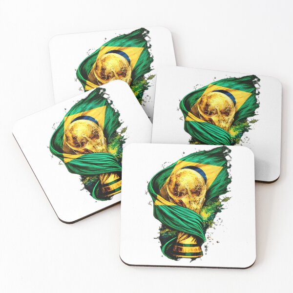 Item preview, Brazil Inspired Football Crest – Green and Gold Championship Badge designed and sold by aminesez22.