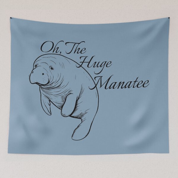 Item preview, Oh The Huge Manatee Pun Design designed and sold by Vileprint.