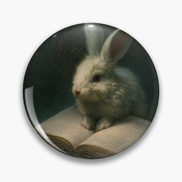 Item preview, Mystical White Rabbit on an Ancient Spell Book designed and sold by Shannon Hilson.