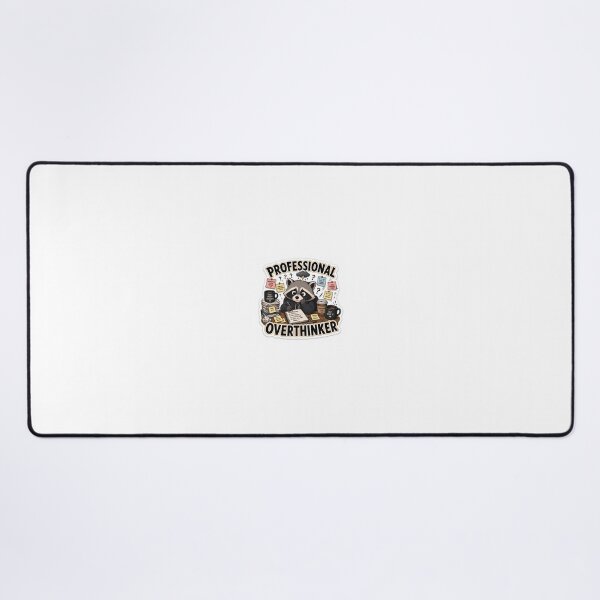 Item preview, Professional Overthinker Funny Raccoon Sticker designed and sold by Dropza.