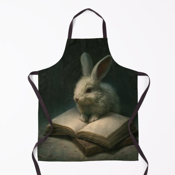 Item preview, Mystical White Rabbit on an Ancient Spell Book designed and sold by Shannon Hilson.