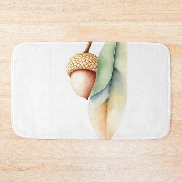 Item preview, Minimalist Watercolor Acorn with Oak Leaves designed and sold by Vida e Arte.