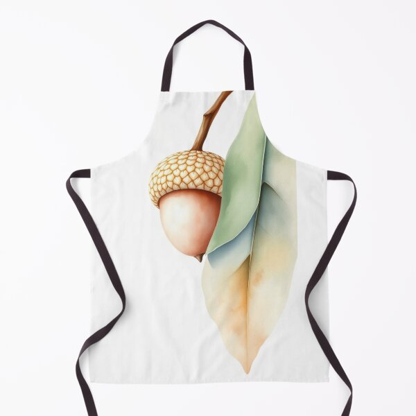 Item preview, Minimalist Watercolor Acorn with Oak Leaves designed and sold by Vida e Arte.