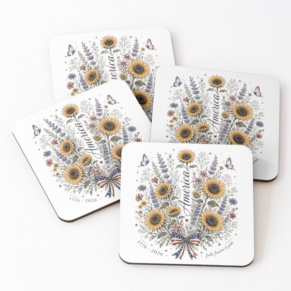 Item preview, America 250 Patriotic Floral Watercolor designed and sold by PetalGarden.