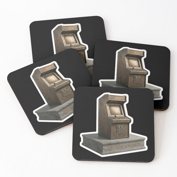 Item preview, Retro Arcade Cabinet Gold Bronze designed and sold by FASAventuras.