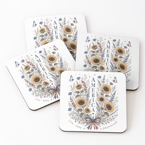 Item preview, America 250 Patriotic Floral Watercolor designed and sold by PetalGarden.