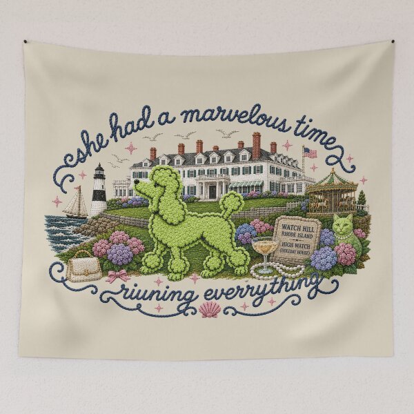 Item preview, holiday house ~ rhode island ~ marvelous time ~ f0lk10r3 - designed and sold by taylorvinyls.