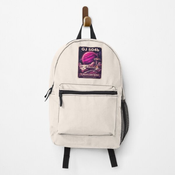 Item preview, GJ 504b Pink Planet Retro NASA Travel Poster designed and sold by RetroRewind Studio.