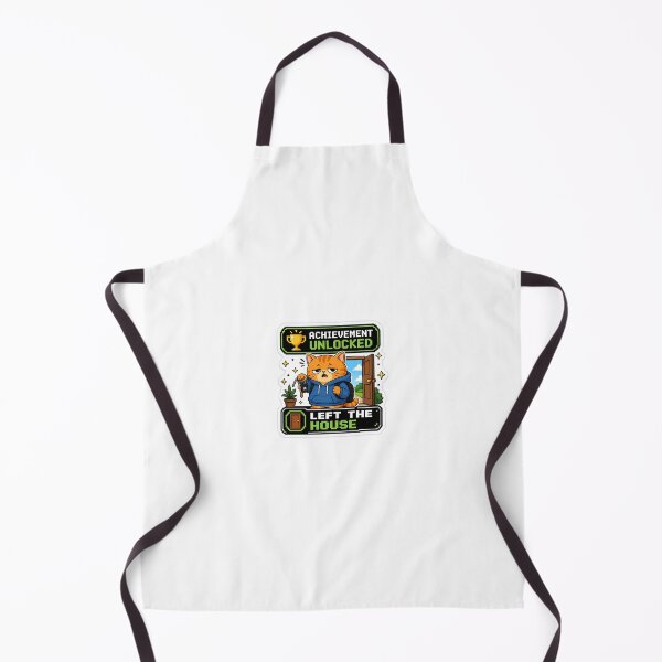 Item preview, Achievement Unlocked Left The House Funny Cat Sticker designed and sold by Dropza.