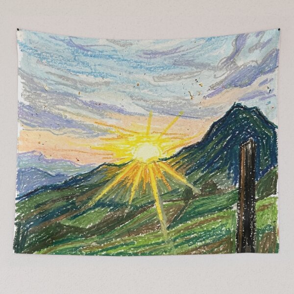Item preview, Last ray of sunlight in the mountains designed and sold by CristianCEB.