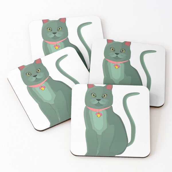 Item preview, Cute Green Cat Illustration designed and sold by DailyDoodlesBySumbul.