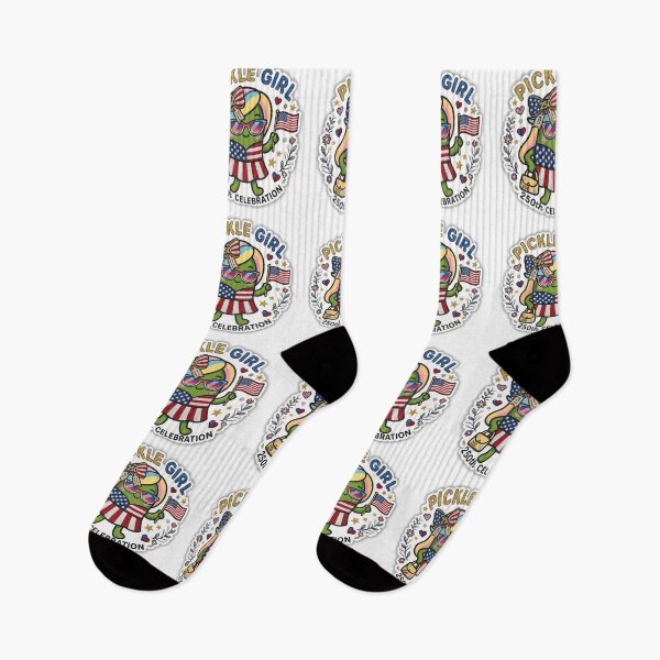 Item preview, Pickle Girl 250th Celebration 4th of July 2026 Kawaii USA Flag Fashion Outfit Sticker designed and sold by Basma Designs | Funny Shirts, Stickers & Mugs.