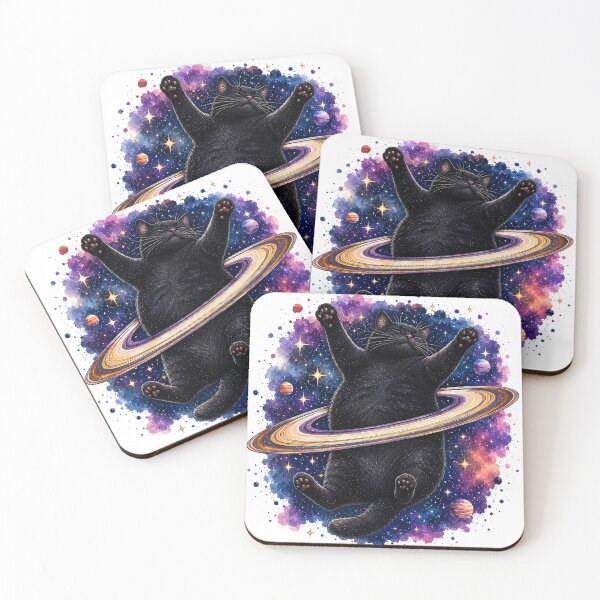Item preview, Cosmic Void Cat designed and sold by lvlupthreads.