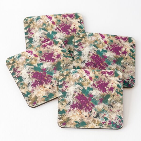 Item preview, Mineral Fusion – Abstract Textured Pattern in Plum and Teal designed and sold by Ingorgia Studio.