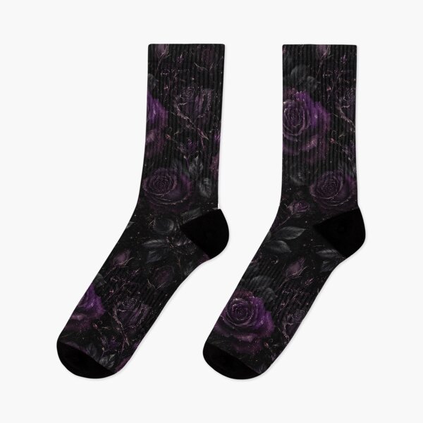 Item preview, Purple Gothic Rose Midnight Floral Pattern designed and sold by Ioanna-Studio.