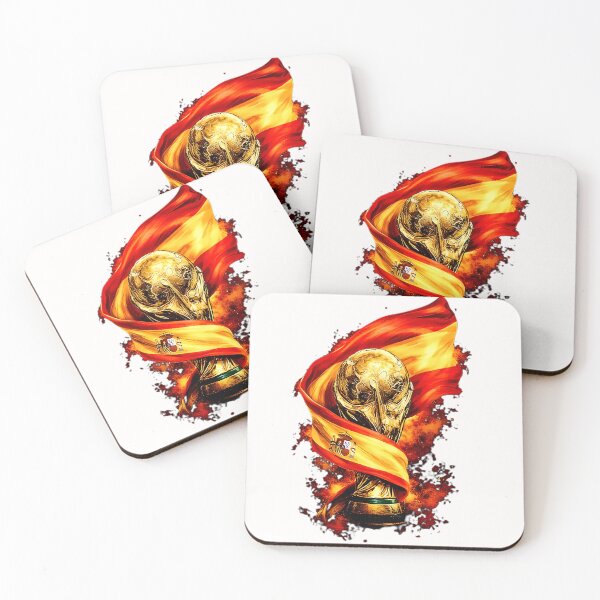 Item preview, Spain Football Fan Cartoon Sticker | Spanish Football Supporter designed and sold by aminesez22.