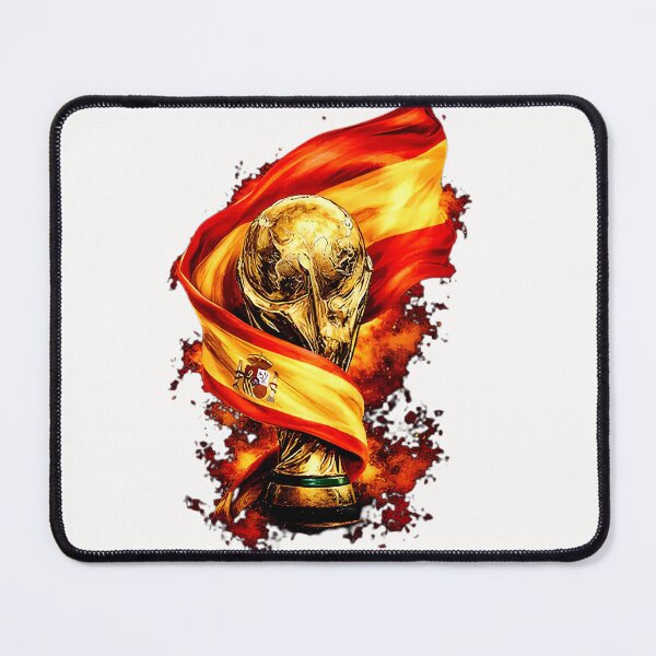 Item preview, Spain Football Fan Cartoon Sticker | Spanish Football Supporter designed and sold by aminesez22.
