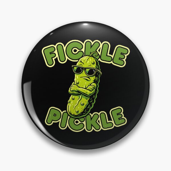 Item preview, Fickle Pickle | Funny Retro Cartoon Pickle designed and sold by KennyTheBartender.