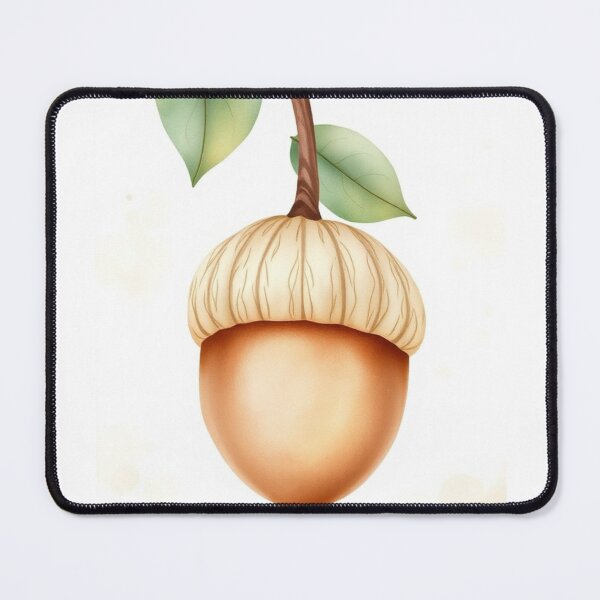 Item preview, Botanical Watercolor Acorn Branch Illustration designed and sold by Vida e Arte.