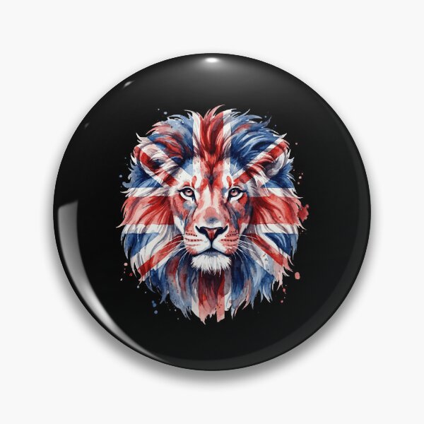 Item preview, Union Jack Lion Watercolor British Flag Great Britain UK Patriot designed and sold by Antdoodle.