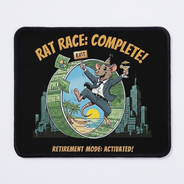 Item preview, Rat Race : Complete - Retirement mode : activated ! Funny Retirement Gift designed and sold by 54K700.