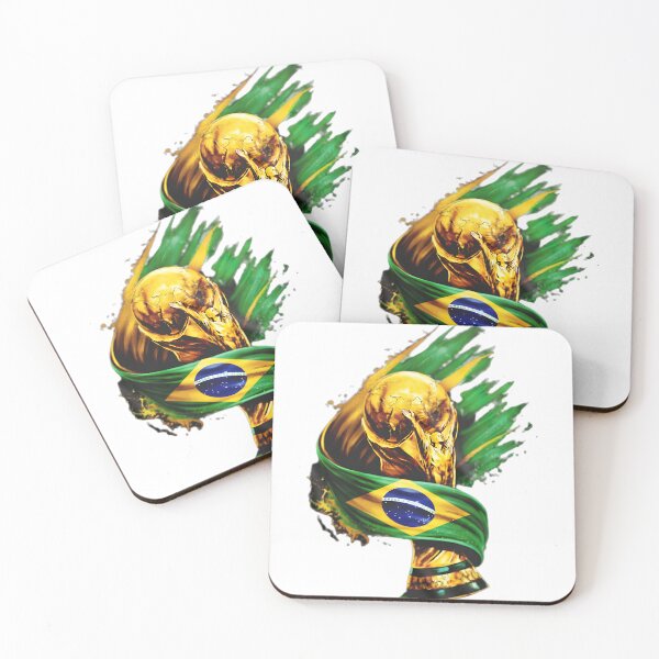 Item preview, Brazil Inspired Football Crest – Green and Gold Championship Badge designed and sold by aminesez22.