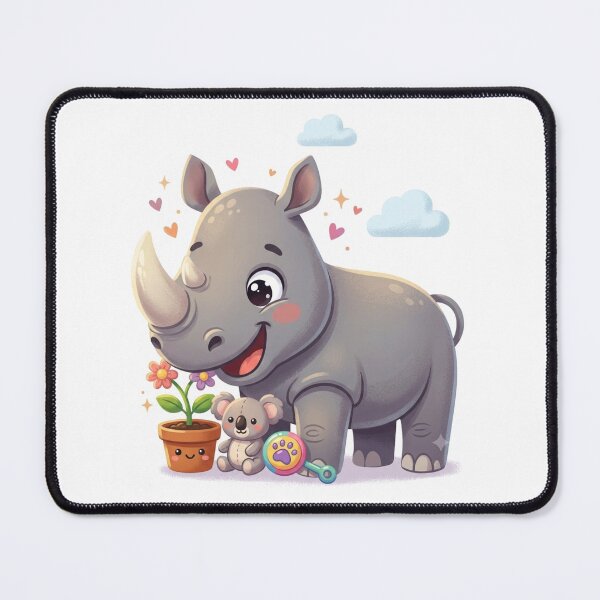 Item preview, Playful Pachyderm and Friends: A Cute Safari Illustration designed and sold by Stickivo.