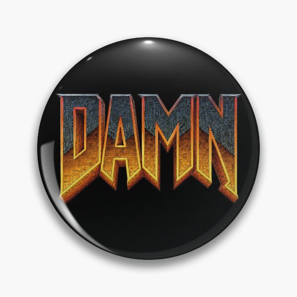 Artikelvorschau, DAMM Retro Demon Logo – Klassisches FPS-Parodie-Design entworfen und verkauft von Rogue507.
