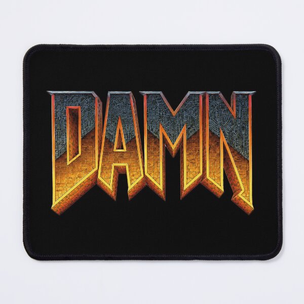 Item preview, DAMM Retro Demon Logo - Classic FPS Parody Design designed and sold by Rogue507.