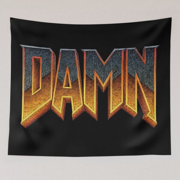 Item preview, DAMM Retro Demon Logo - Classic FPS Parody Design designed and sold by Rogue507.