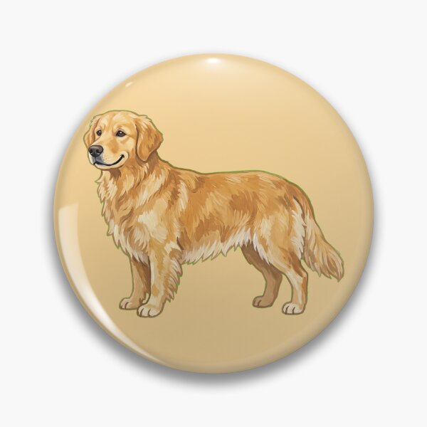 Item preview, Cute Hand-Painted Golden Retriever Illustration designed and sold by SYCESTORE.