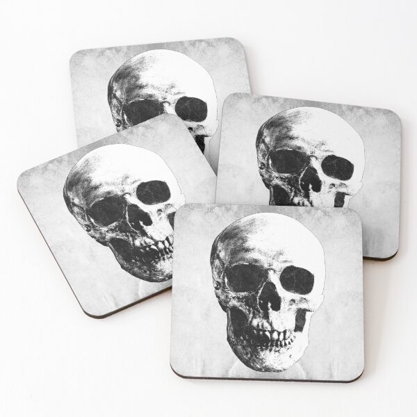 Item preview, Human Skull Forward Facing Dark Anatomical Memento Mori Art designed and sold by Ghoul Enterprises.