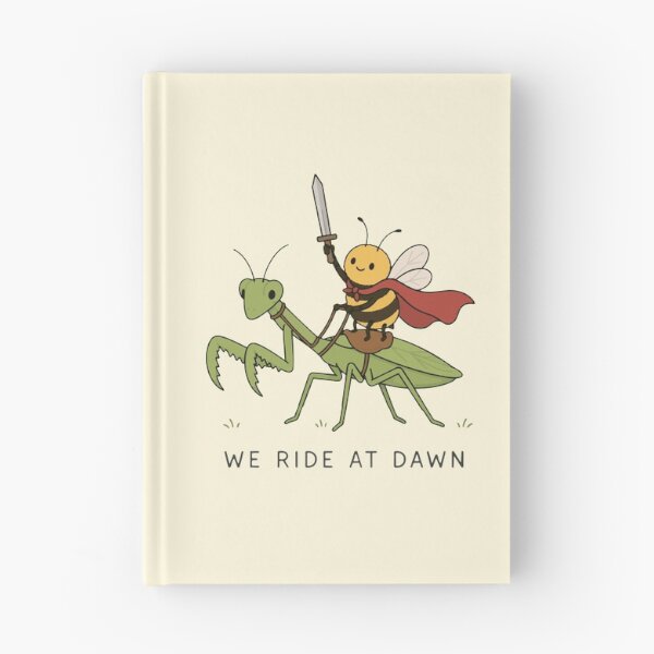 Item preview, "We Ride at Dawn" – Bee & Praying Mantis Adventure Garden Heroes designed and sold by pixiedustpaint.