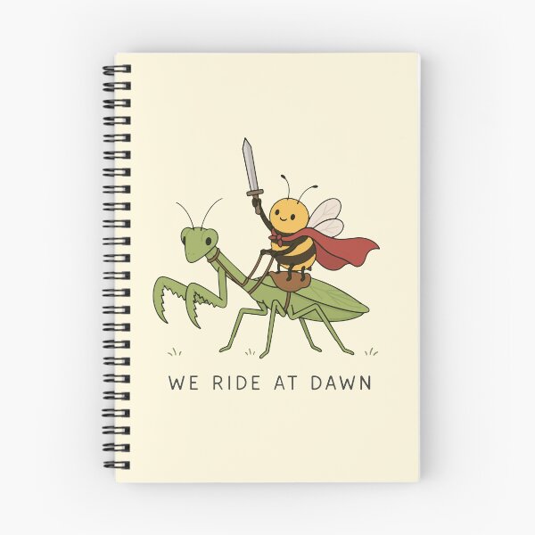 Item preview, "We Ride at Dawn" – Bee & Praying Mantis Adventure Garden Heroes designed and sold by pixiedustpaint.