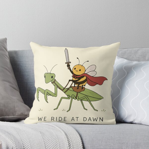 Item preview, "We Ride at Dawn" – Bee & Praying Mantis Adventure Garden Heroes designed and sold by pixiedustpaint.