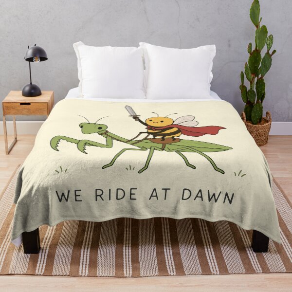 Item preview, "We Ride at Dawn" – Bee & Praying Mantis Adventure Garden Heroes designed and sold by pixiedustpaint.