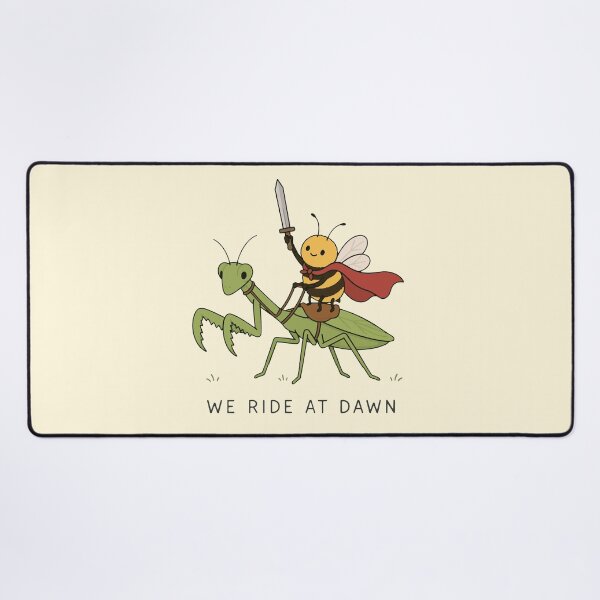 Item preview, "We Ride at Dawn" – Bee & Praying Mantis Adventure Garden Heroes designed and sold by pixiedustpaint.