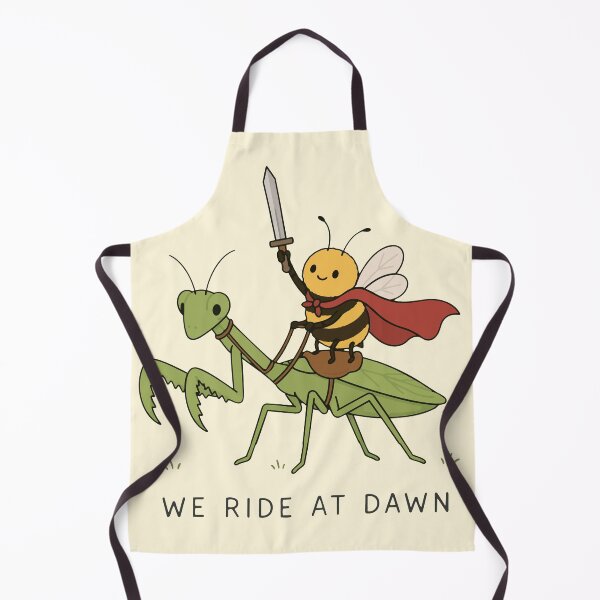 Item preview, "We Ride at Dawn" – Bee & Praying Mantis Adventure Garden Heroes designed and sold by pixiedustpaint.