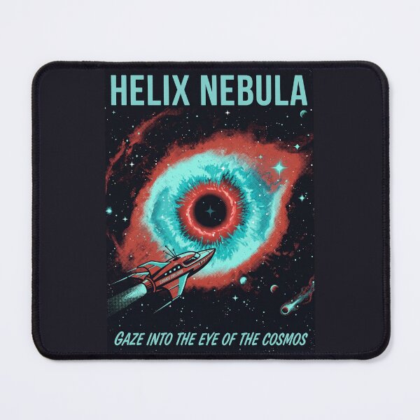 Item preview, Helix Nebula Eye Retro NASA Travel Poster Cosmic designed and sold by RetroRewind Studio.