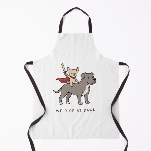 Item preview, "We Ride At Dawn" Funny Chihuahua & Pit Bull Dog Squad Adventurers designed and sold by pixiedustpaint.