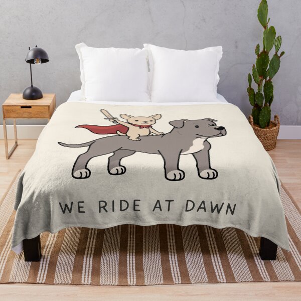 Item preview, "We Ride At Dawn" Funny Chihuahua & Pit Bull Dog Squad Adventurers designed and sold by pixiedustpaint.